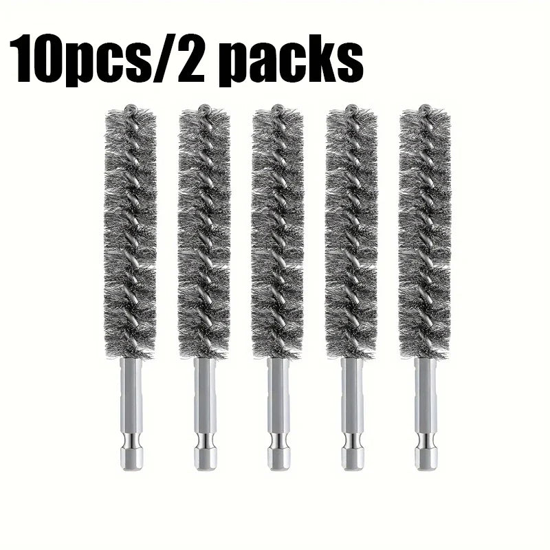 5-Pack Hex Shank Steel Wire Brush Set for Electric Drill Drill Wire Brush Set Qme 10pcs