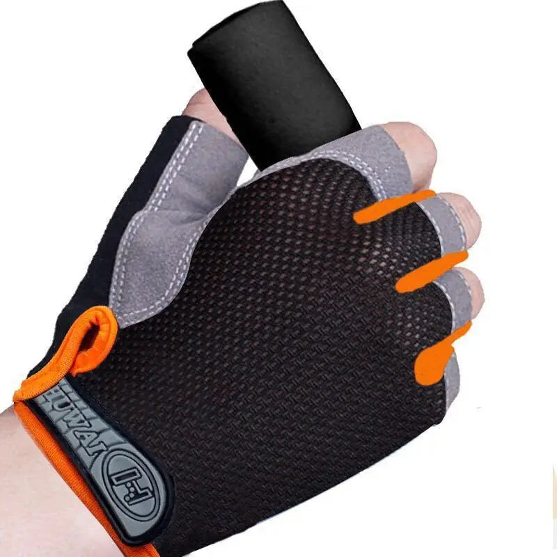 Half Finger Cycling Gloves – Anti-Slip & Breathable Unisex Fingerless Cycling Gloves Qme