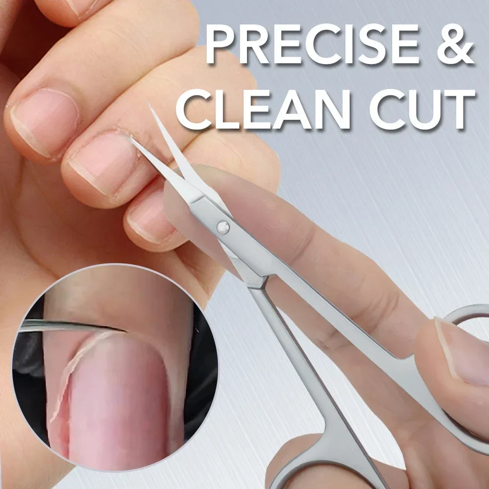 Russian Cuticle Nipper – Stainless Steel Manicure Scissors Cuticle Nipper Qme