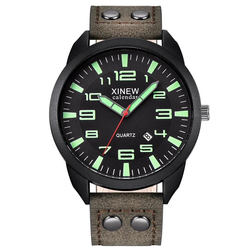 Men's Luminous Waterproof Alloy Quartz Watch | Luxury Style Quartz Wrist Watch Qme