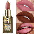 Two-Tone Matte Lipstick Pink Waterproof Long-Lasting Refill Matte Lip Refill Qme 101