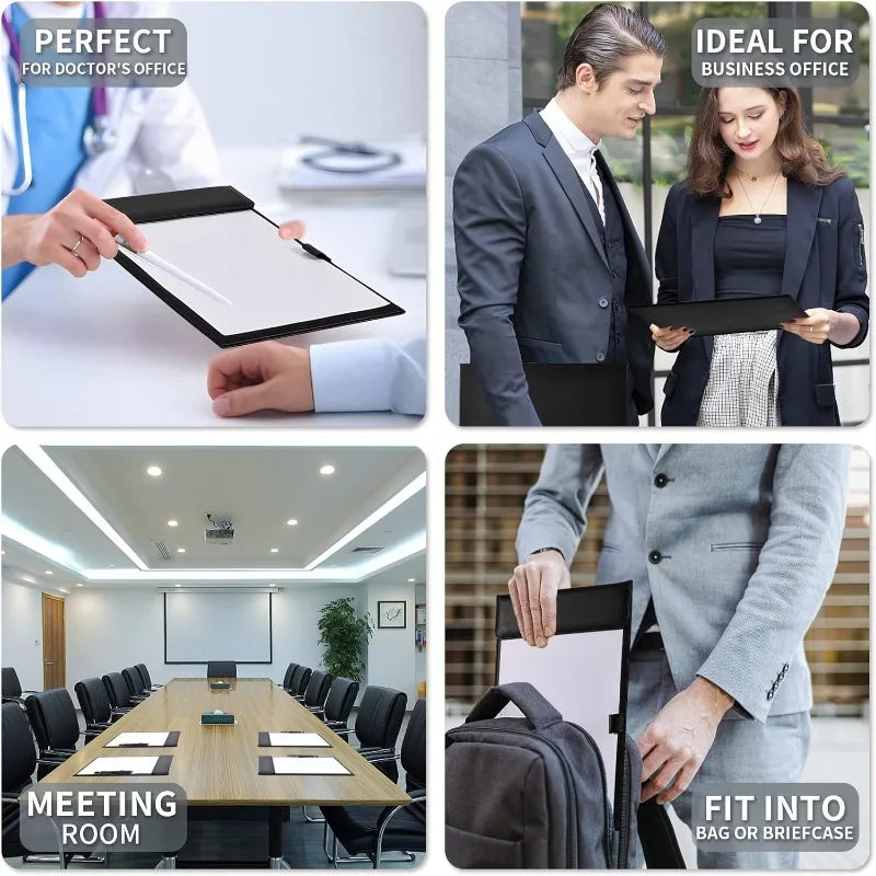 A4 PU Leather Clipboard Folder & Document Holder Clipboard Folder Qme