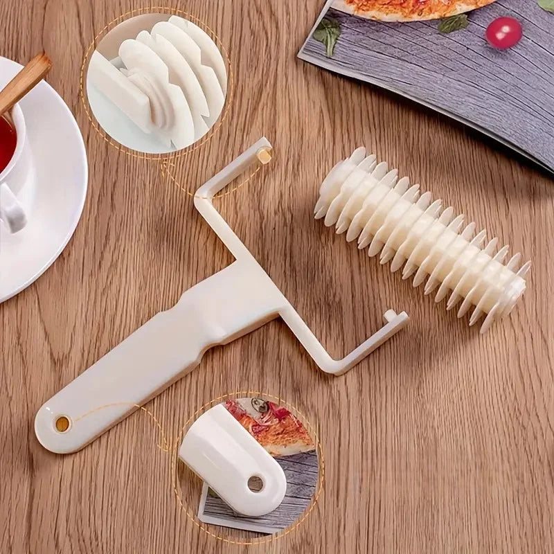 Mesh Lattice Dough Roller Cutter – Pastry & Pizza Baking Tool Lattice Dough Roller Qst