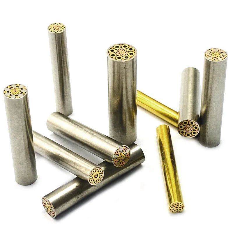 Swayboo Mosaic Pin Rivets 5/6/8mm – Brass Knife Handle DIY Mosaic Pin Rivets Qst