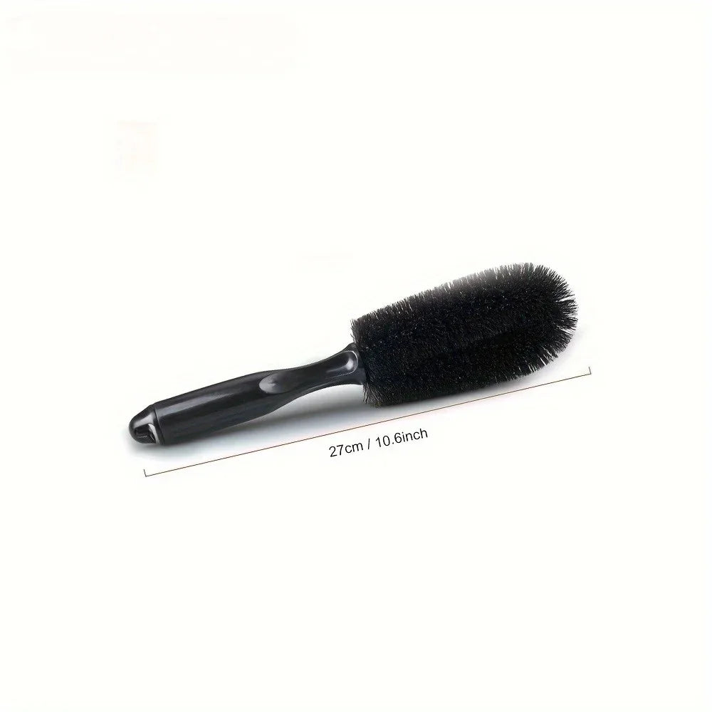 Round Head Wheel Hub Brush – Car Rim & Spoke Cleaning Tool Wheel Cleaning Brush Qme