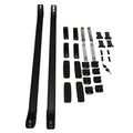 Aluminum Alloy Rooftop Cargo Rack with Protective Pads Rooftop Cargo Rack Qme black