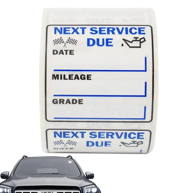 Car Oil Change Reminder Stickers 250 Sheets – 2x2 In Maintenance Reminder Stickers Qst