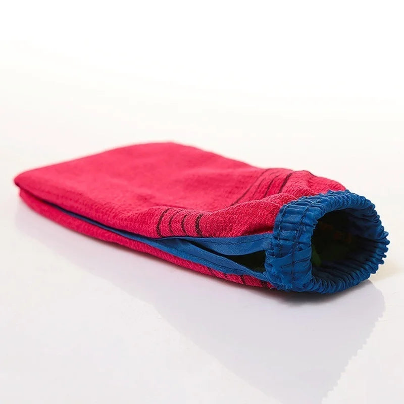 Korean Exfoliating Bath Washcloth Double-Sided Body Scrub Exfoliating Bath Cloth Qme