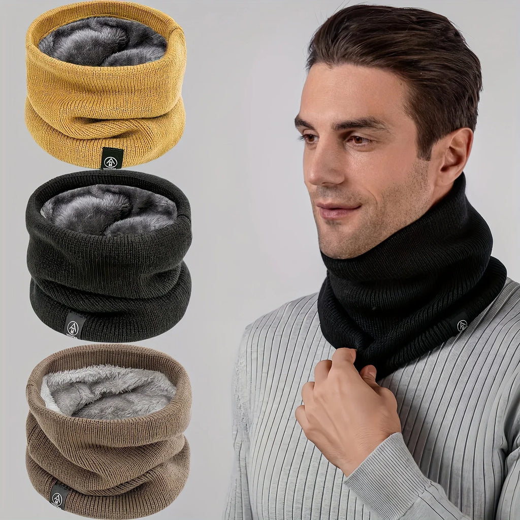 Thermal Knit Neck Tube Scarf – Windproof Neck Warmer Neck Tube Scarf Qme