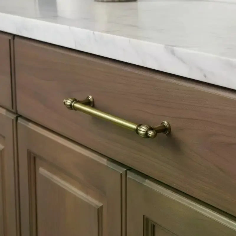 French Vintage Brass Cabinet Handles – Drawer & Wardrobe Pulls Cabinet Hardware Pulls Qme