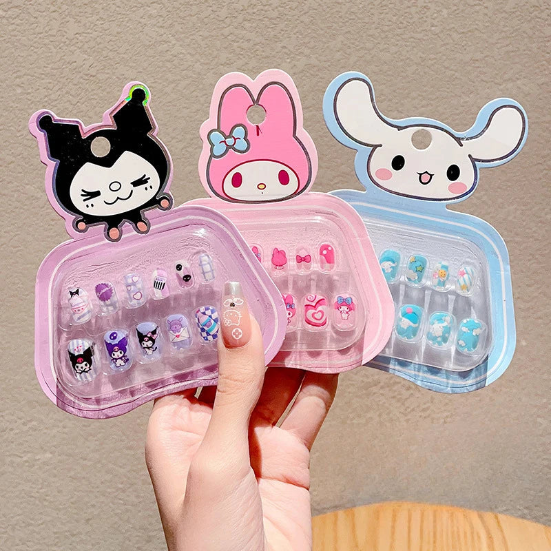 Hello Kitty Kuromi Nail Stickers – Non-Toxic Nail Decals Nail Art Stickers Qme