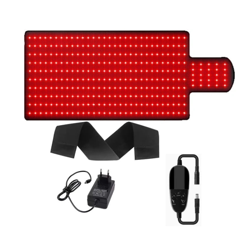 Red Light Therapy Mat 325 LEDs 660nm 850nm Near Infrared Wrap Belt Red Light Therapy Mat Qst 325Leds Pad