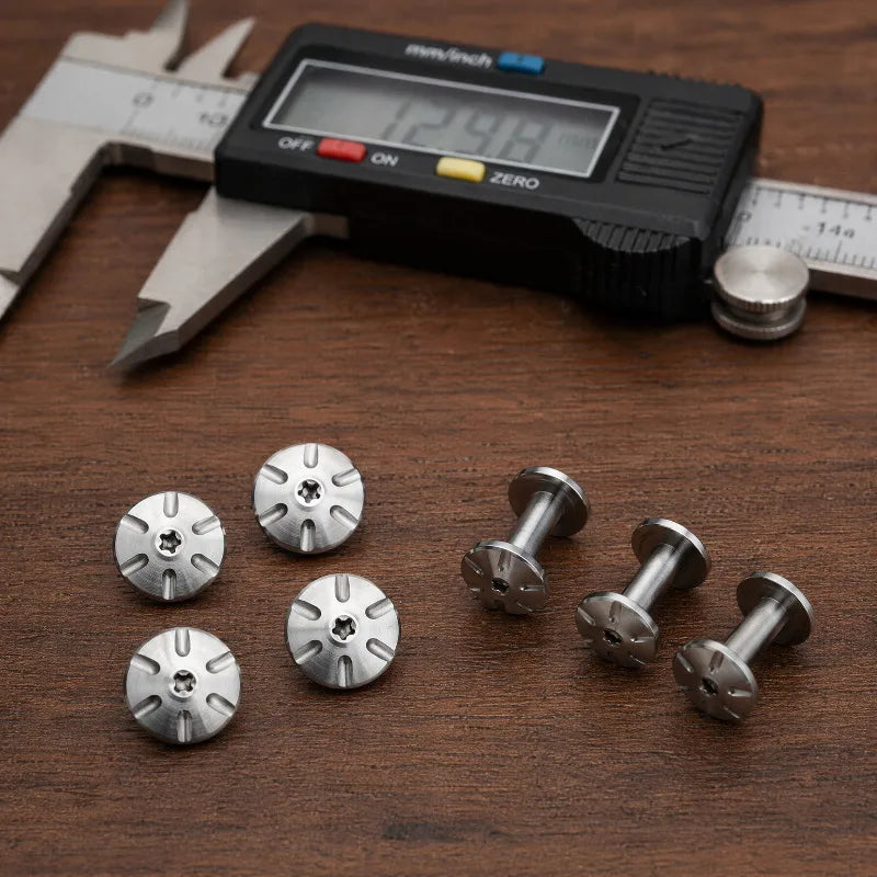 Stainless Steel Knife Handle Screws 5mm 6mm – 2-Set DIY Kit Knife Handle Screws Qst