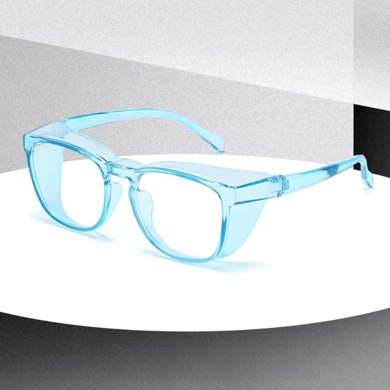 Oversized Blue Light Blocking Glasses Transparent Jelly Frame Blue Light Glasses Qme