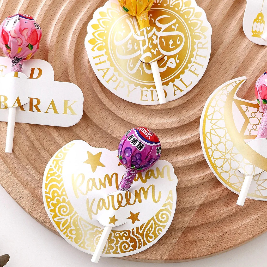 42-Piece Ramadan Gift Set – Lollipop Cards & Crescent Boxes Ramadan Gift Set Qme