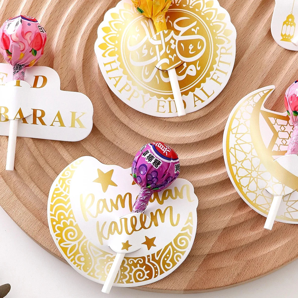 42-Piece Ramadan Gift Set – Lollipop Cards & Crescent Boxes Ramadan Gift Set Qme