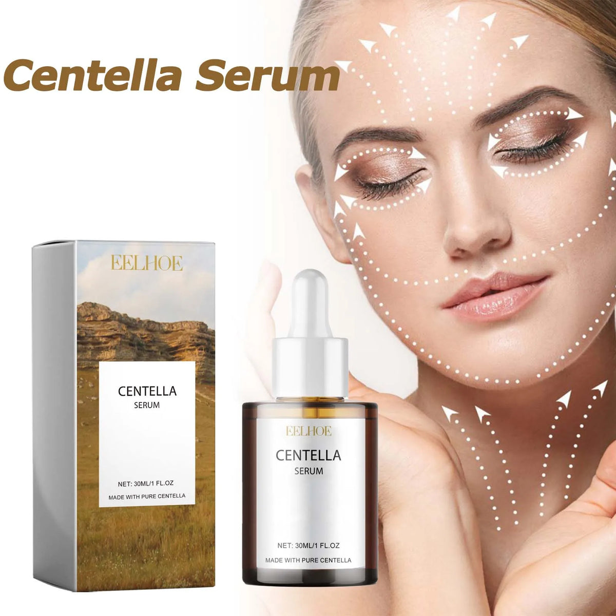Centella Serum – Hydrate, Smooth & Tighten Dry Skin Face Serum Qme
