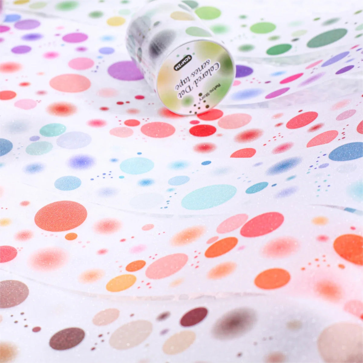Decorative Dots Washi Tape 2m Roll | Craft & Planner Decorative Washi Tape Qme