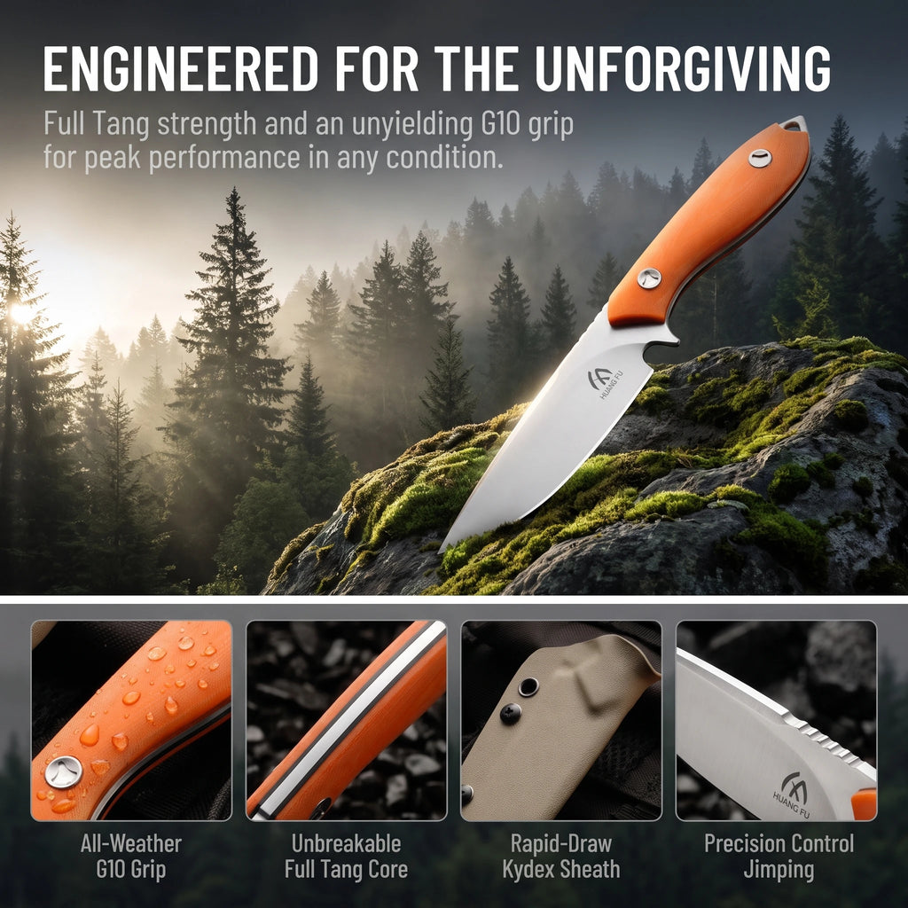 HUANGFU Outdoor Multi Knife – Portable Steel Camping Tool Outdoor Multi Knife Qst