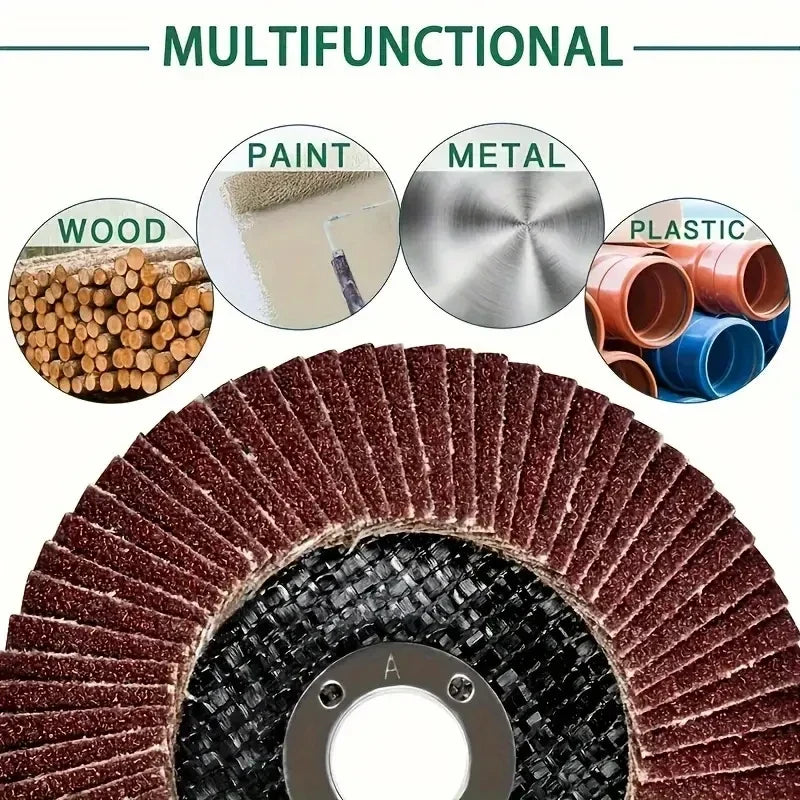 Zirconia Wing Blade Flap Disc 40-120 Grit 7/8" Grinding Wheel Flap Grinding Disc Qme