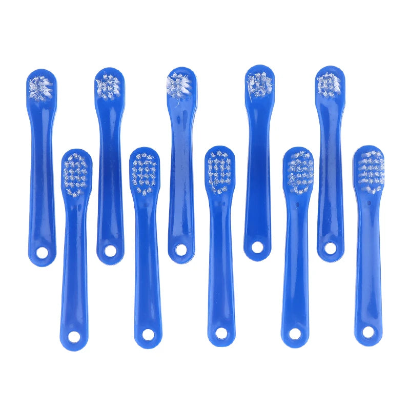 10-Pack Retainer & Denture Cleaning Brush – Double-Sided Denture Cleaning Brush Qst