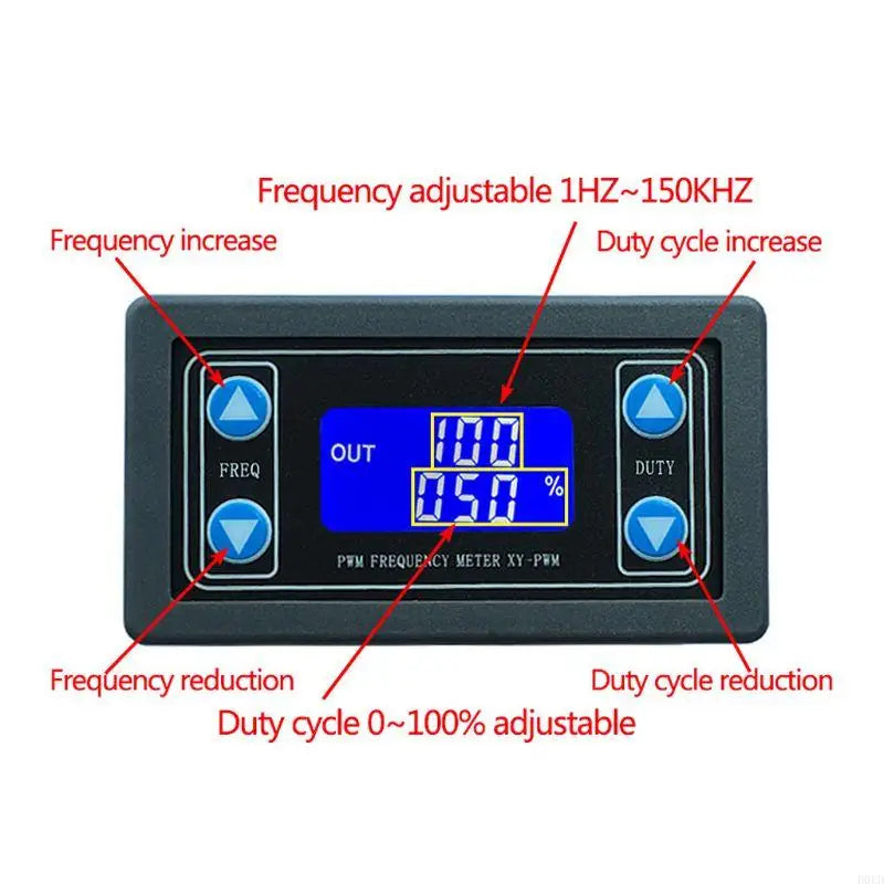 PWM Signal Generator 1Hz–150KHz Adjustable Frequency & Duty Cycle PWM Signal Generator Qme