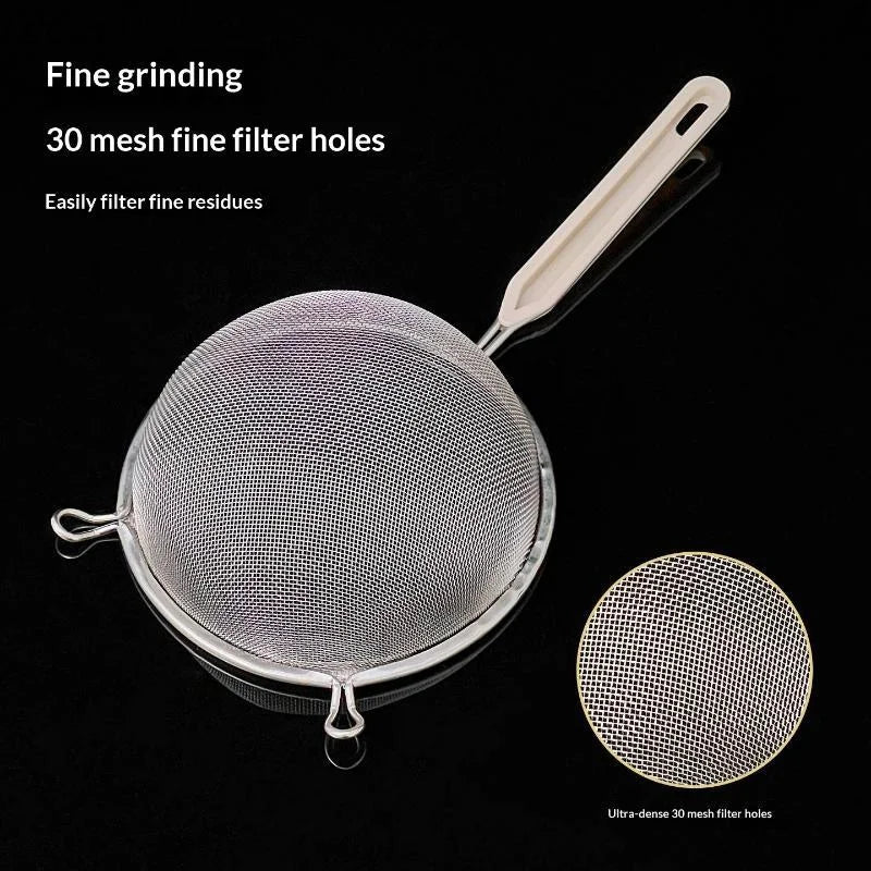 Stainless Steel Fine Mesh Strainer with Plastic Handle Fine Mesh Strainer Qme