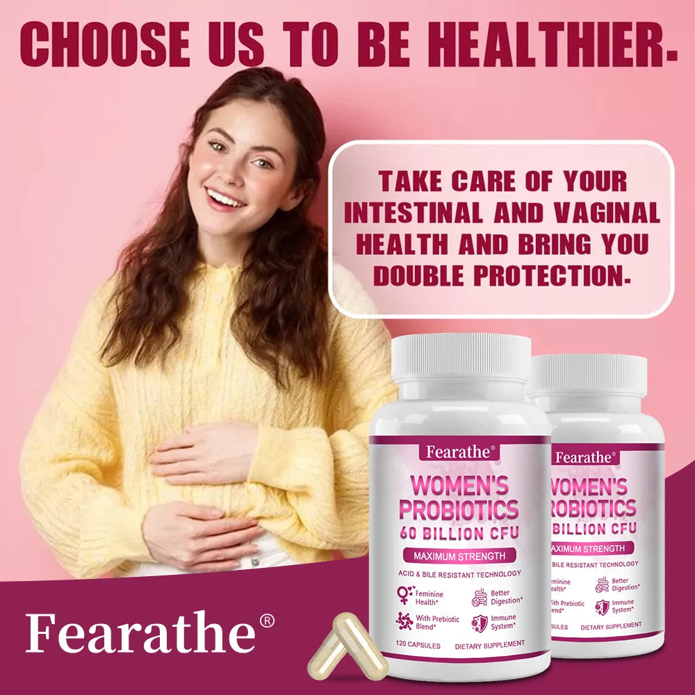 Women's Probiotic with Prebiotics, D-Mannose & Oregano Leaf Probiotic Supplement Qst