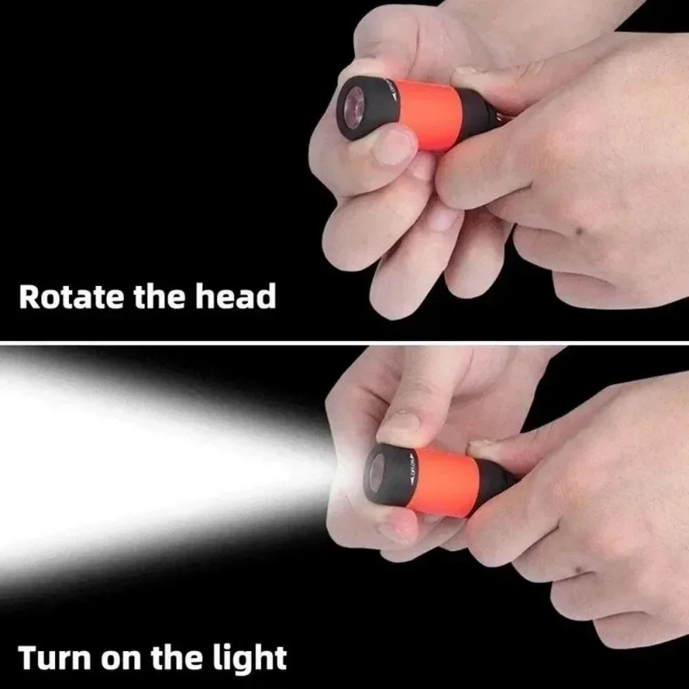 USB Rechargeable LED Keychain Flashlight – Compact & Waterproof LED Keychain Flashlight Qme
