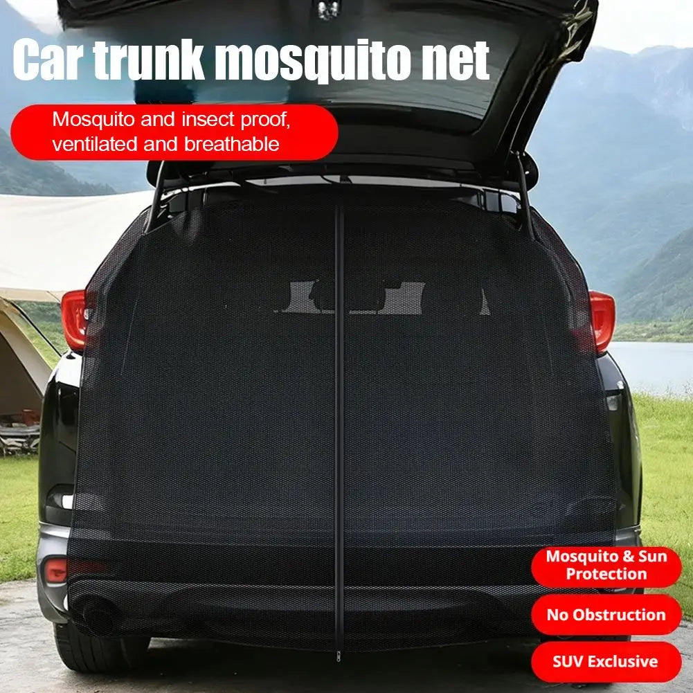 Magnetic SUV Tailgate Mesh Screen – Car Trunk Insect Net Car Trunk Mesh Screen Qme
