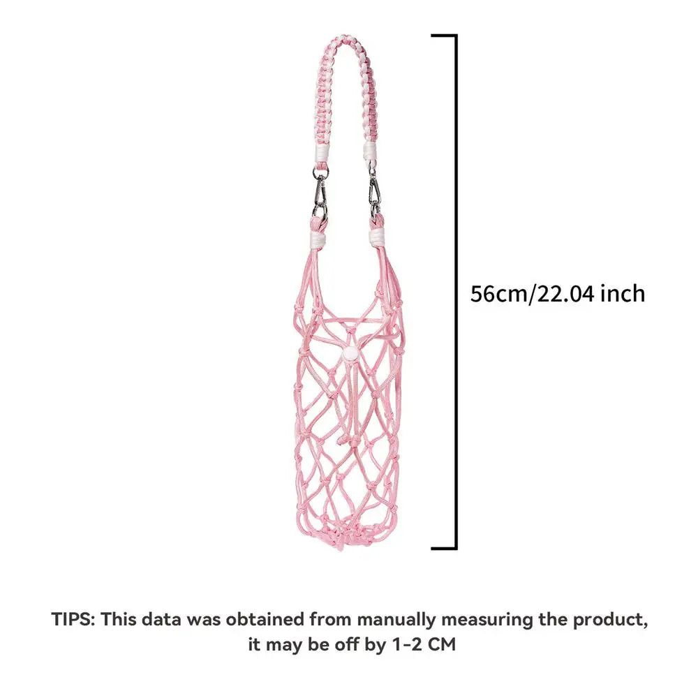 Cotton Water Bottle Carrier Bag with Adjustable Strap Water Bottle Carrier Qme WHITE China Mainland