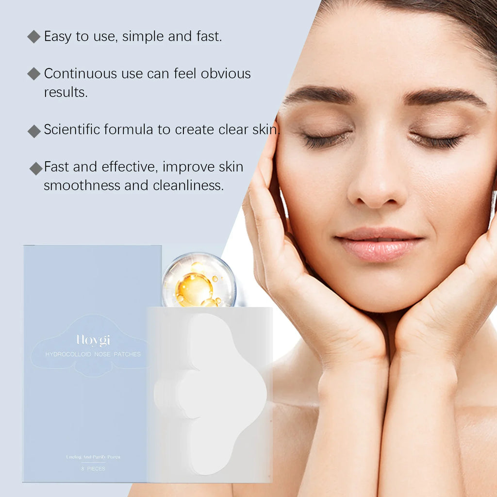 Salicylic Acid Nose Pore Strips & Hydrocolloid Patches | Qme Nose Pore Strips Qme