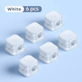 Magnetic Cable Clips Under Desk Cord Holder & Organizer Cable Clips Qme White 6pcs
