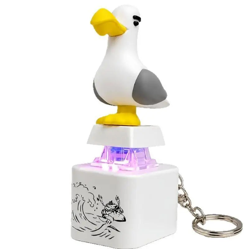 LED Clicker Keychain Fidget Toy with Sound & Light Button Fidget Keychain Toy Qme