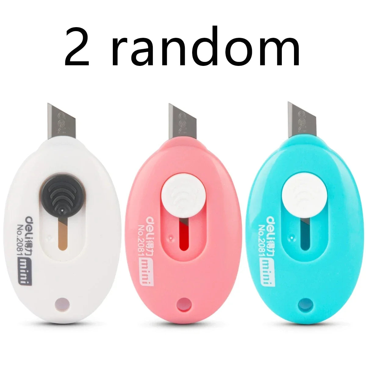 Portable Retractable Box Cutter Unboxing Knife – 5 Colors Retractable Box Cutter Qme 2 Pcs random