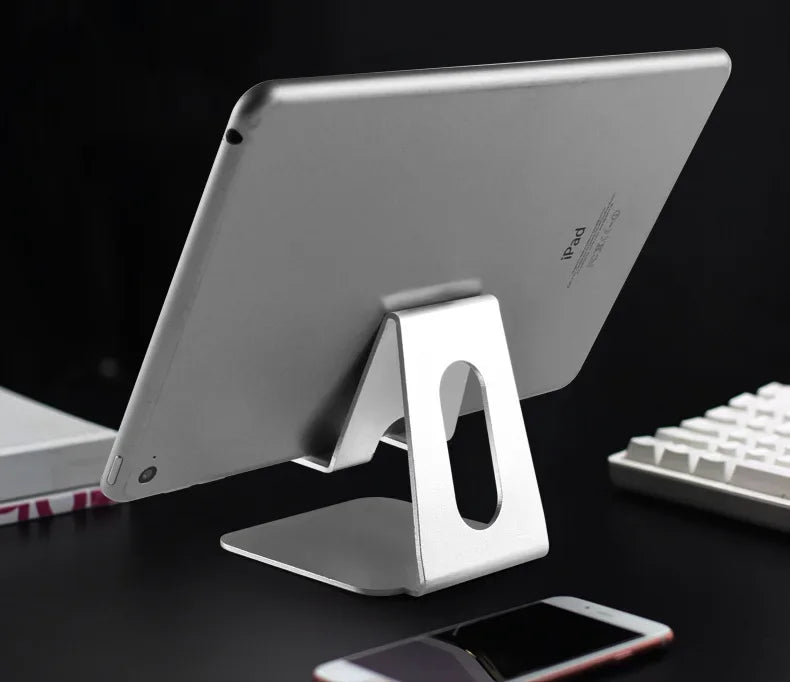 Universal Metal Tablet Desktop Stand | iPad & Phone Holder Tablet Desktop Stand Qme