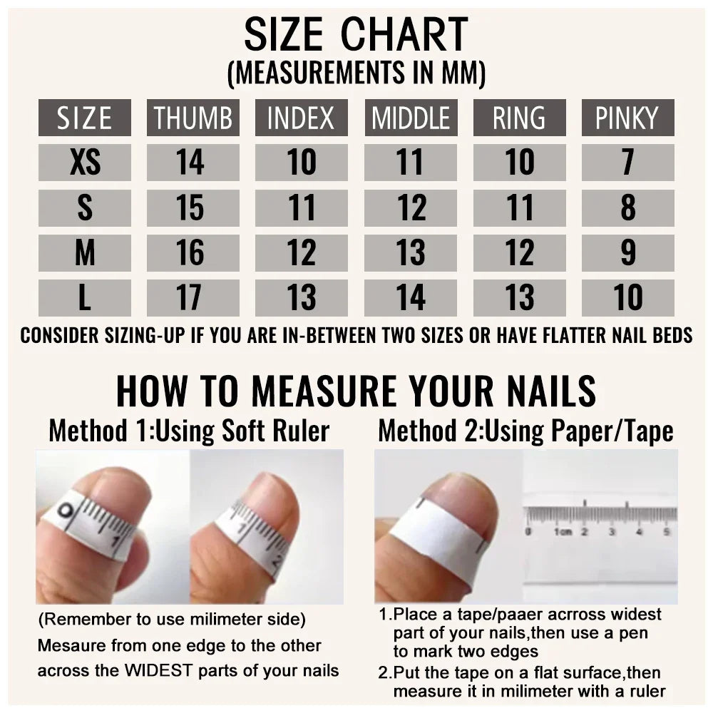 Gold Foil Coffee Press-On Nails – Short Square Fake Tips Press-On Nail Tips Qme