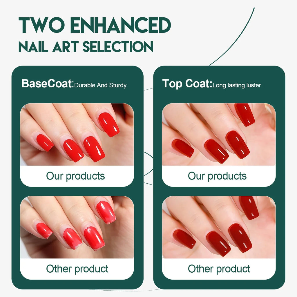 Nailpop Base Coat Gel UV LED Soak-Off | 15ml | 5 Colors Gel Base Coat Qme