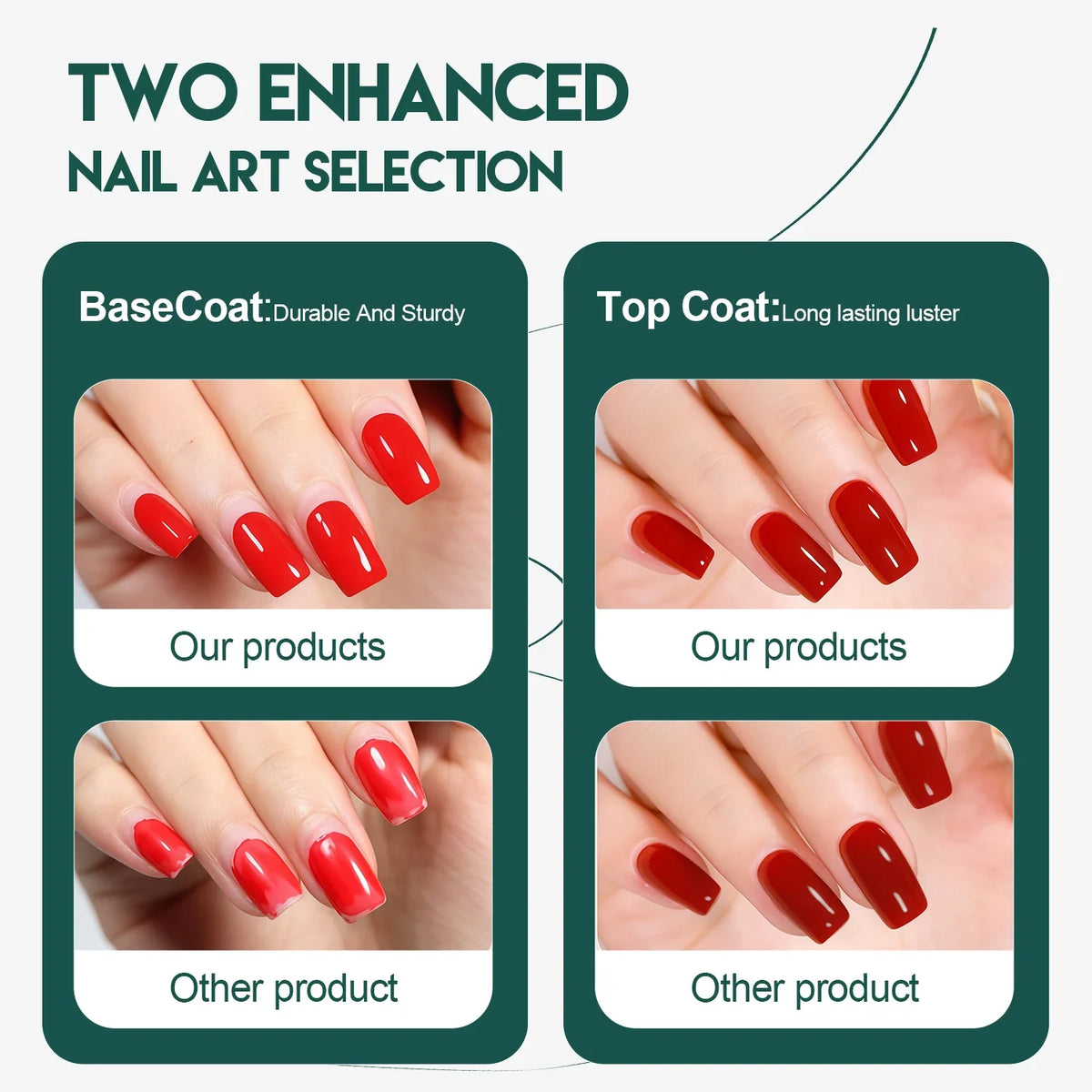 Nailpop Base Coat Gel UV LED Soak-Off | 15ml | 5 Colors Gel Base Coat Qme