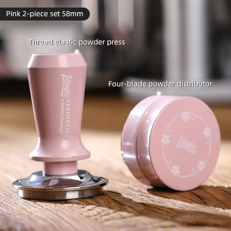Bincoo Pink 4-Piece Espresso Tamping Mat & Jug Set 51/58mm Espresso Tamping Set Qst 58mm-2pcs