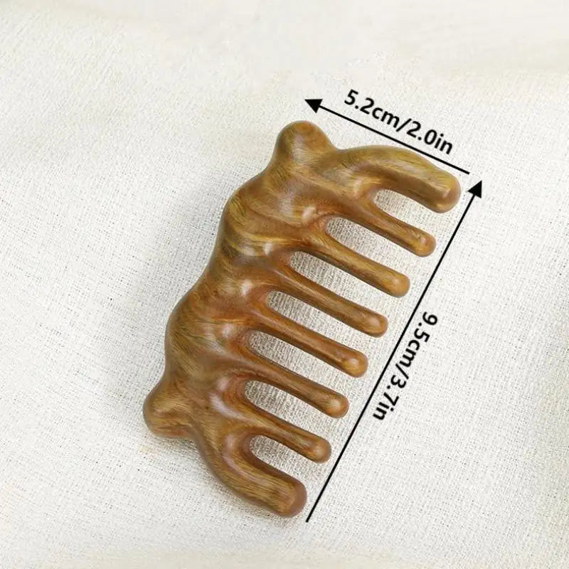 Sandalwood Wide Tooth Gua Sha Meridian Massage Comb Gua Sha Massage Comb Qme