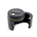 Combination Lock Wine Bottle Stopper – Password Code Security Wine Bottle Lock Qme black No