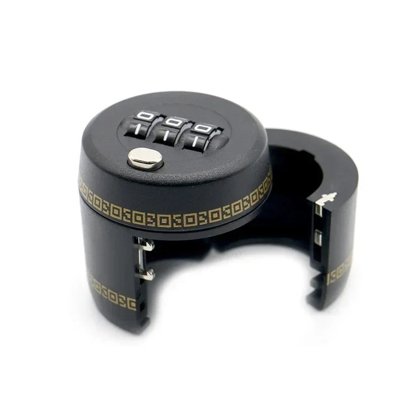 Combination Lock Wine Bottle Stopper – Password Code Security Wine Bottle Lock Qme black No