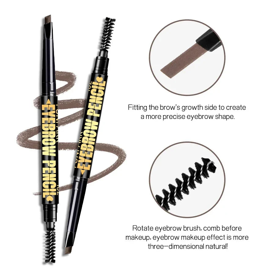 Double-Head Waterproof Eyebrow Pencil – 5 Shades | Qme Eyebrow Pencil Qme