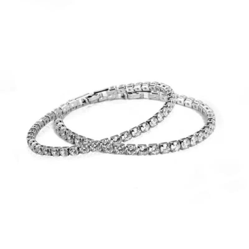 Women's Round Quartz Watch & Bracelet Set – 3 Pcs Jewelry Watch Jewelry Set Qme