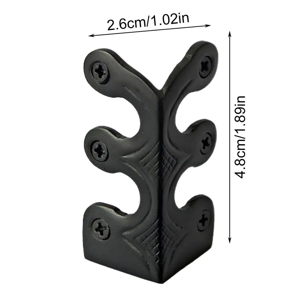 Solid Brass Baseboard Corner Protectors – Metal Edge Guards Corner Edge Guards Qme Black