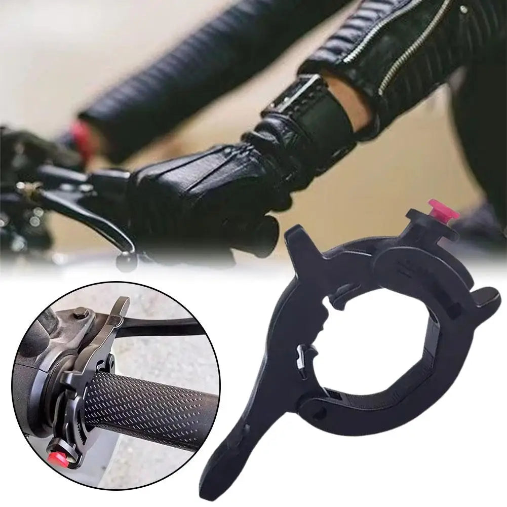 Motorcycle Throttle Lock Aluminum Cruise Control Assist Retainer Throttle Lock Assist Qme
