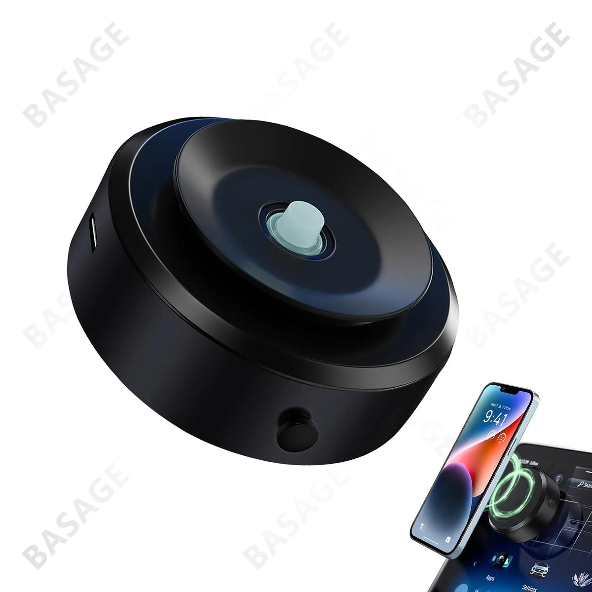 Magnetic Car Phone Holder 360° Rotation Air Suction Mount Car Phone Mount Qme