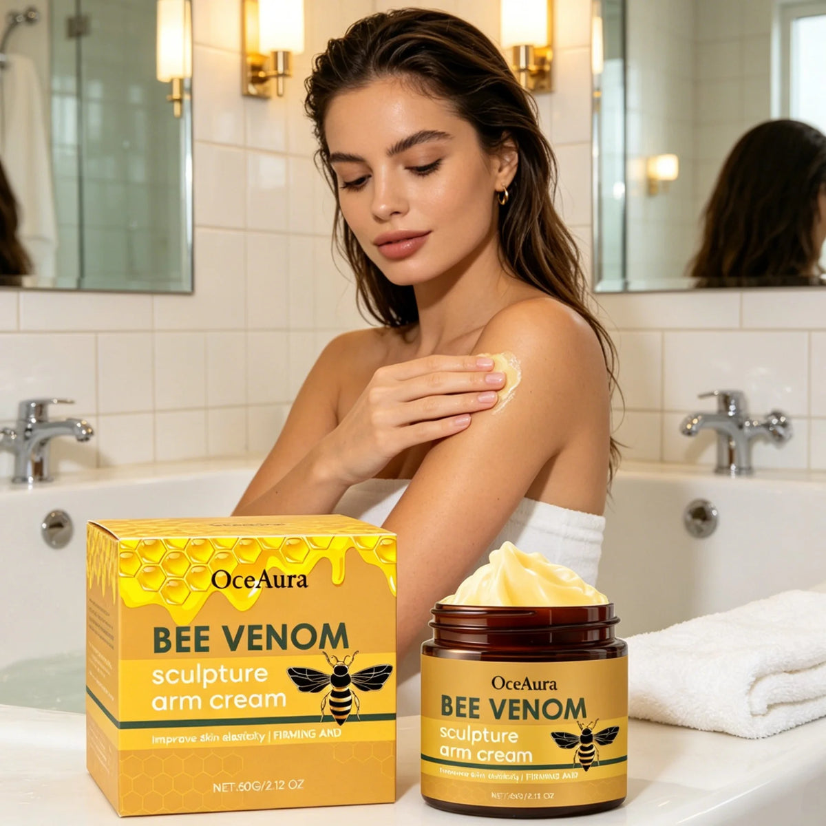 OceAura Bee Venom Body Firming Cream – Elasticity & Moisture 60g Body Firming Cream Qst