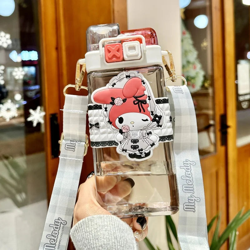 Hello Kitty Kuromi Acrylic Cup with Carry Handle – 21 Colors Character Acrylic Cup Qme